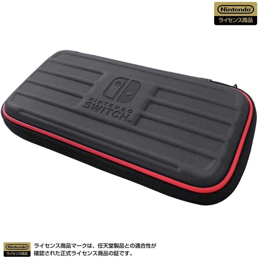 Switch Lite　タフポーチ for Nintendo Switch Lite ブラック×レッド（ネコポス便不可）【新品】■｜193