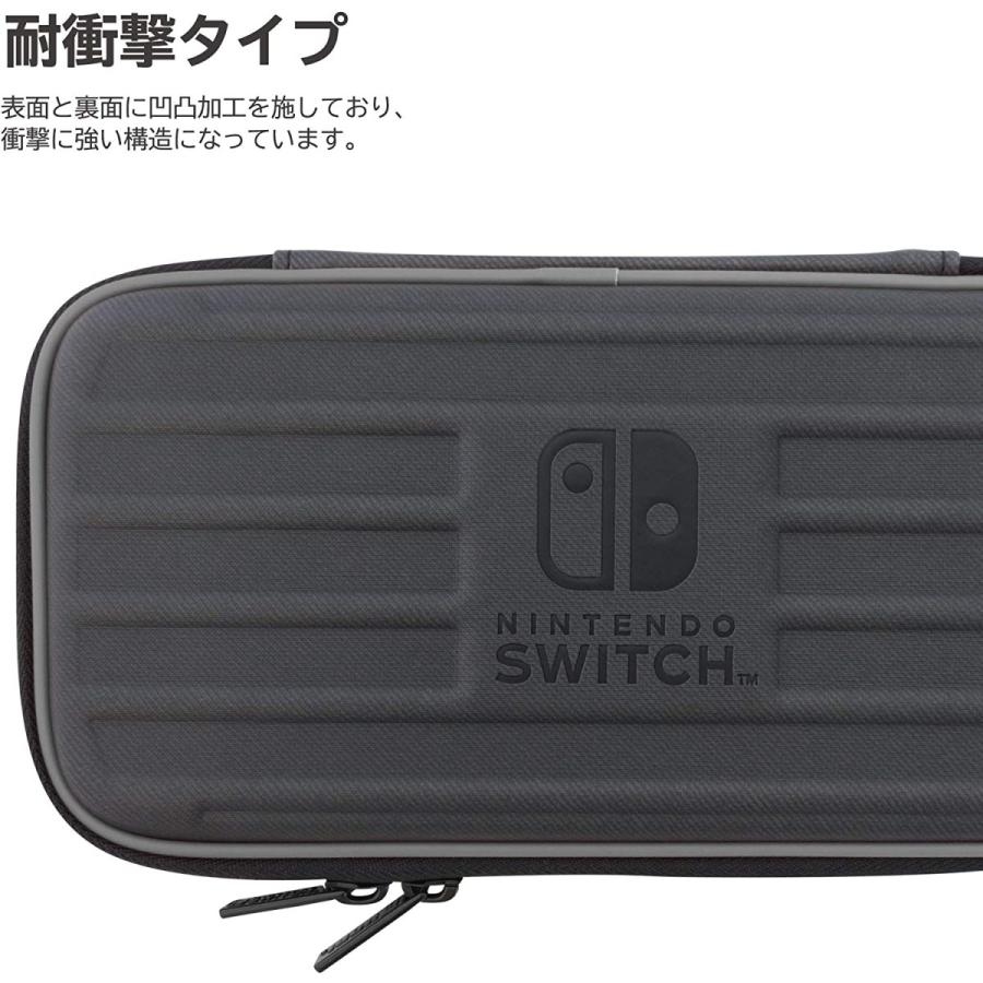 Switch Lite　タフポーチ for Nintendo Switch Lite ブラック×レッド（ネコポス便不可）【新品】■｜193｜04