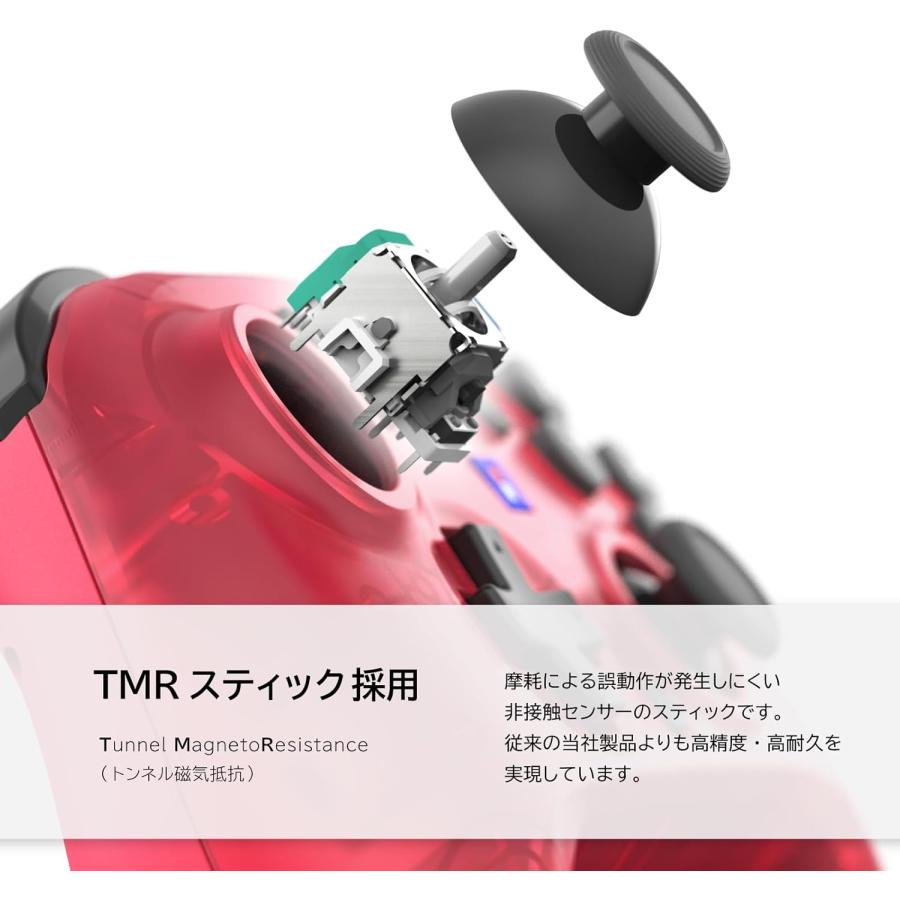 Switch2/Switch　ワイヤレスホリパッド TURBO for Nintendo Switch 2 ルビーマゼンタ（ポスト投函便不可）【新品】 | HORI | 05