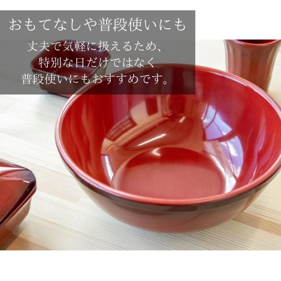 Thunder Group うどん鉢 丼ぶり 直径20cm 高さ8.5cm 蕎麦 ボウル 麺皿