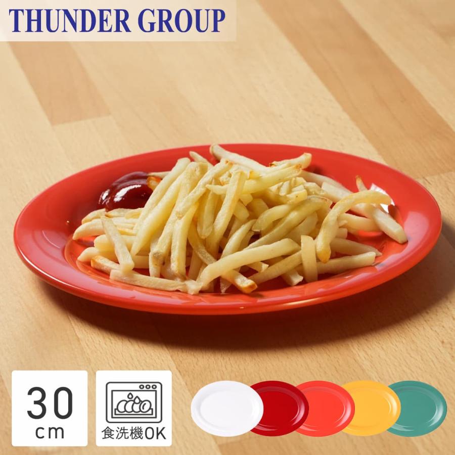 メラミン製オーバルプレート 楕円皿 大皿 10枚セット業務用 Thunder Group オーバルプレート 30.3×22.8cm 丈夫な業務用 メラミン