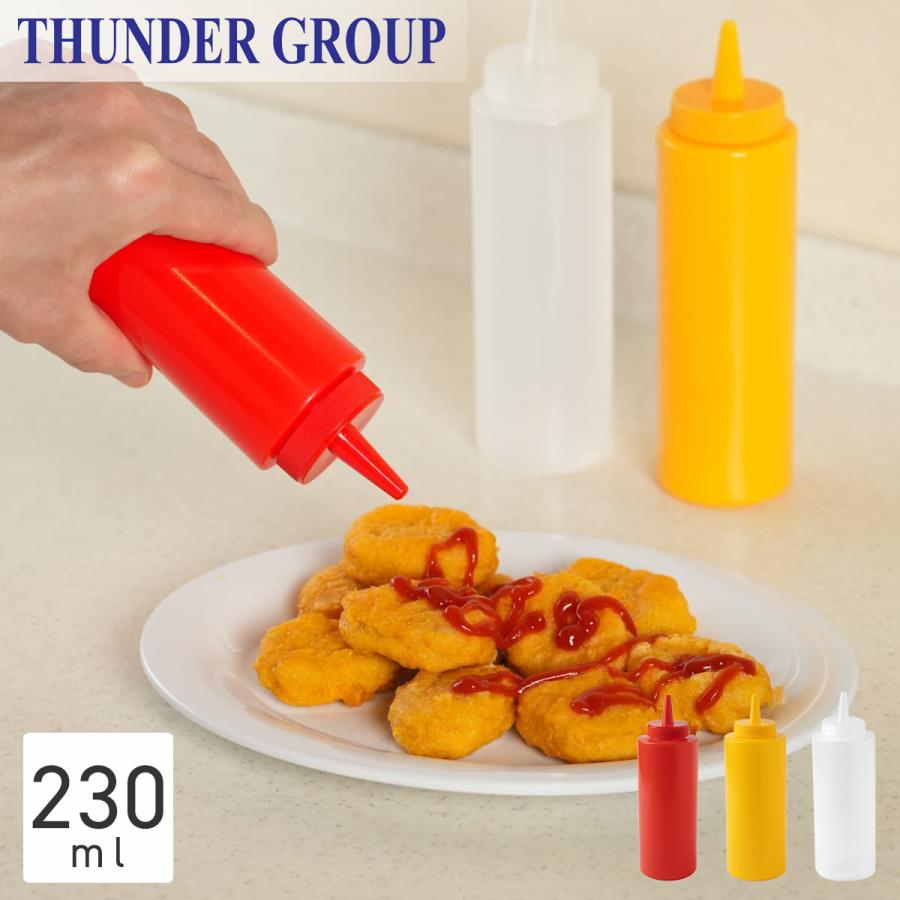 Thunder Group 調味料入れ 236ml 8oz ディスペンサー ケチャップ