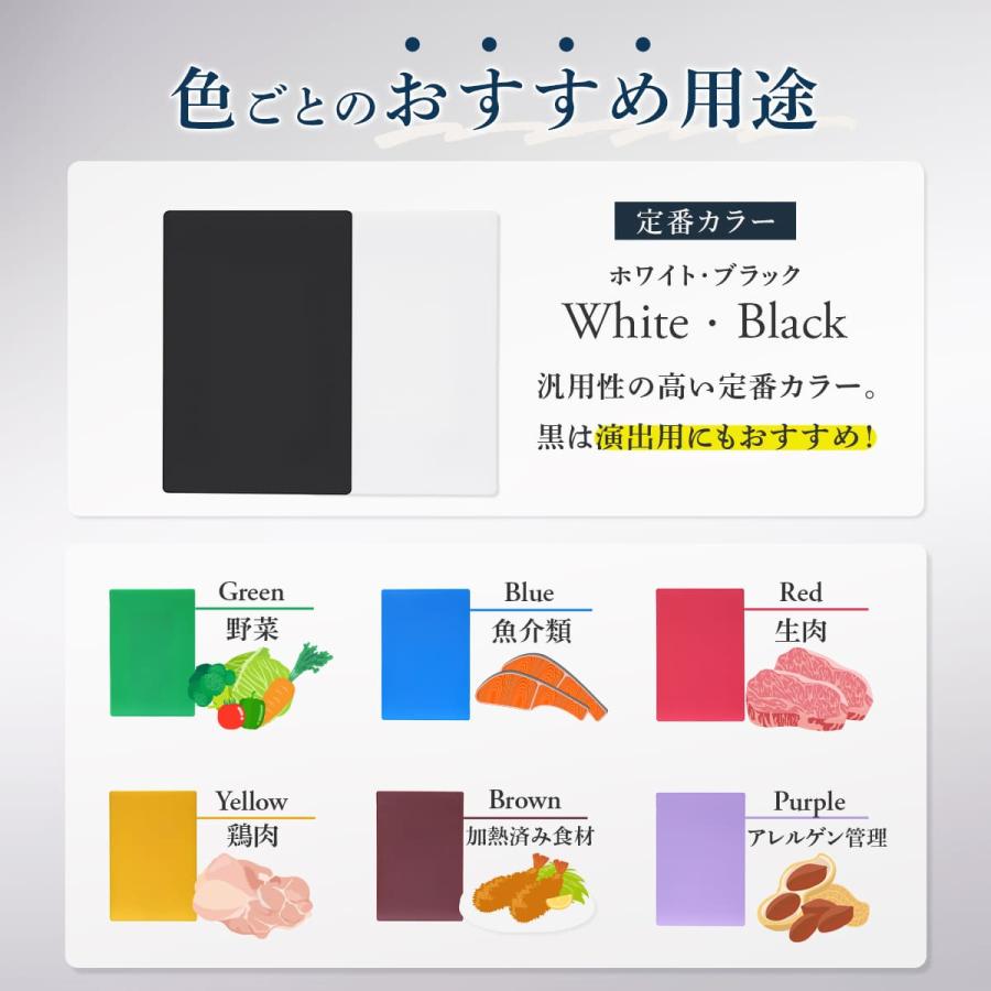 Thunder Group カラーまな板 50×37.5×1.2cm 大きい カッティングボード