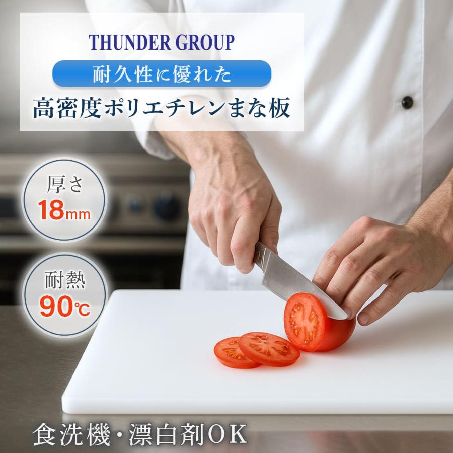 まな板 Thunder Group まな板 60×45×1.8cm 大きい カッティングボード 食洗機
