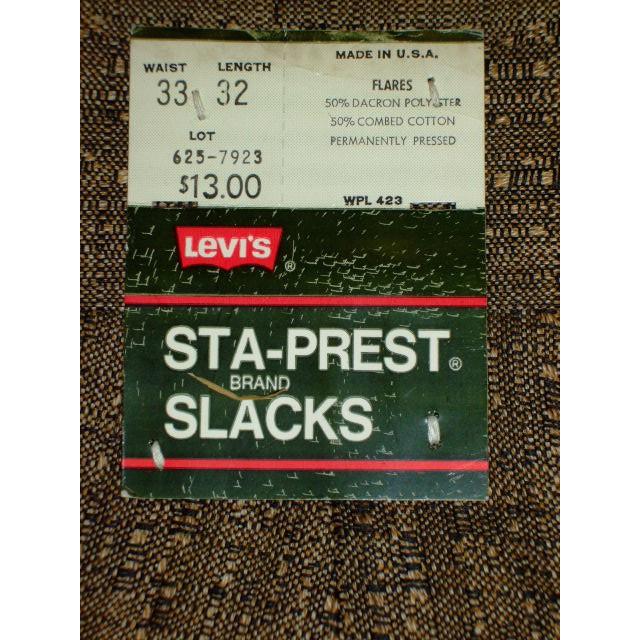 LEVI'S STA-PREST BRAND SLACKS リーバイススタプレストブランドスラックス　激レア | Levi's | 05