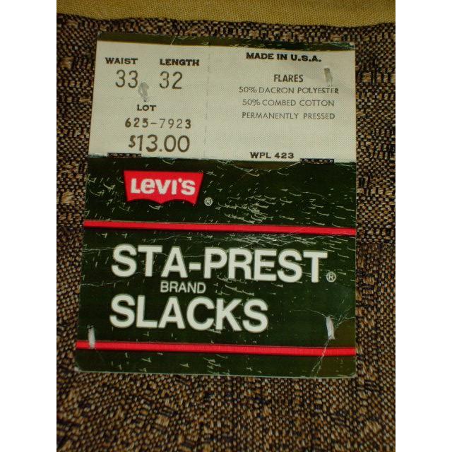 LEVI'S STA-PREST BRAND SLACKS リーバイススタプレストブランドスラックス　激レア | Levi's | 05