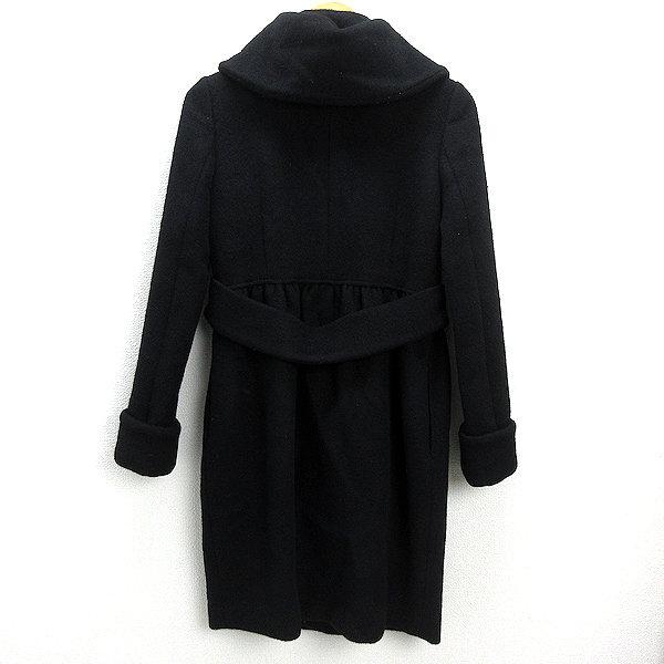 sov.ブラックロングコート36 WW☆ ソブ/Sov. DOUBLE STANDARD CLOTHING ウールロングコート/黒