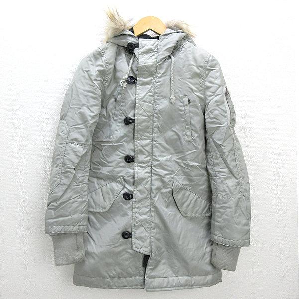 WW□マウジー/MOUSSY N-3Bファー付きミリタリー ロングジャケット 