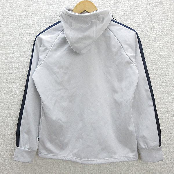Z□フィラ/FILA ジップアップ トレーニングジャケットJKT□白