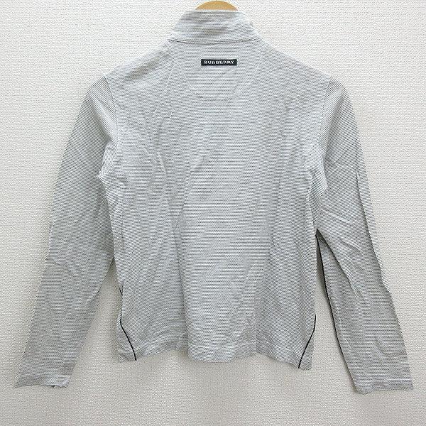 Z□日本製□バーバリーゴルフ/BURBERRY GOLF ハーフジップ長袖シャツ