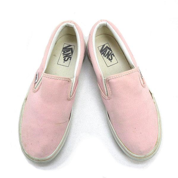 y□【24.5cm】バンズ/VANS スリッポン キャンバススニーカー