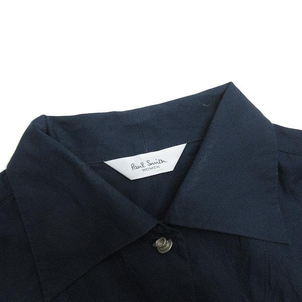 ☆値下げ☆PaulSmith レディース　40 長袖シャツ y□ポールスミス/ Poul Smith WOMEN 長袖シャツ/ブラウス□紺【40