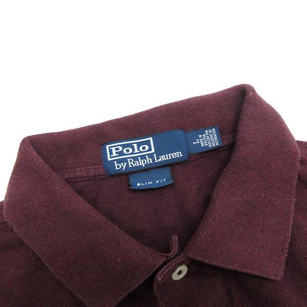 未使用♡Polo Ralph Lauren Slim Fit 半袖ポロシャツ L y□ラルフローレン/POLO RALPH LAURENスリムフィット 半袖ポロシャツ