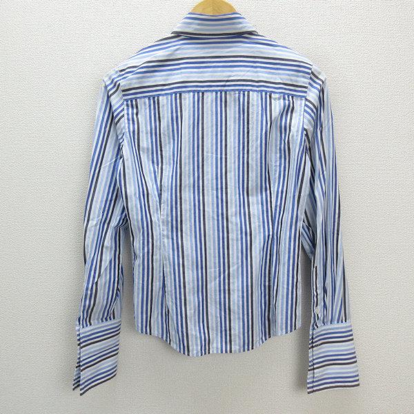 m□ポールスミス/Paul Smith ストライプ柄 長袖シャツ【40】青 m□ポールスミス/Paul Smith ストライプ柄 長袖シャツ【40】青