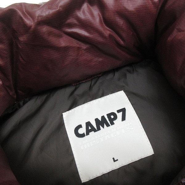 k□キャンプセブン/CAMP 7 リアルファー付き ダウンベストJKT【L