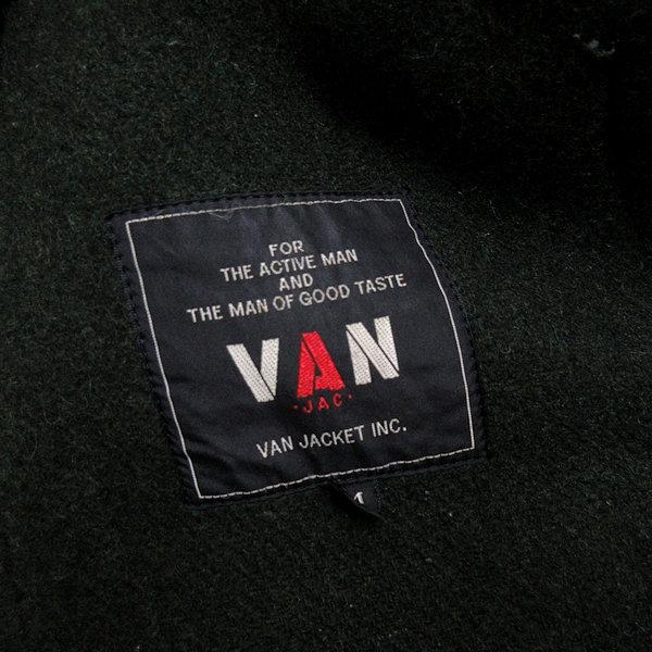 k□80年代□ヴァン/VAN JAC メルトンウール ダッフルコート k□80年代□ヴァン/VAN JAC メルトンウール ダッフルコート
