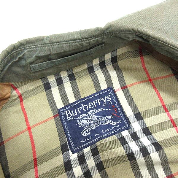 y□英国製 古着□バーバリー/BURBERRYSトレンチコート□カーキ y□英国製 古着□バーバリー/BURBERRYSトレンチコート□カーキ