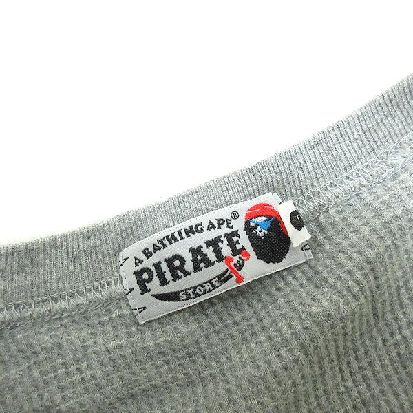 y□エイプ/A BATHING APE PIRATEサーマル長袖カットソー/ロンT y□エイプ/A BATHING APE PIRATEサーマル長袖カットソー/ロンT