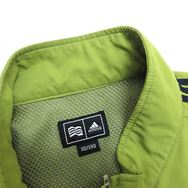a□アディダス/ADIDAS ロゴ刺繍 ジップアップ ナイロンベスト