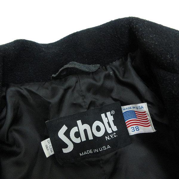 k□USA製□ショット/SCHOTT ウールチェスターコート/メルトン k□USA製□ショット/SCHOTT ウールチェスターコート/メルトン
