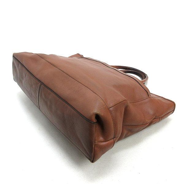 y□コーチ/COACH F71416 本革レザー トートバッグ□茶/MENS/188【中古