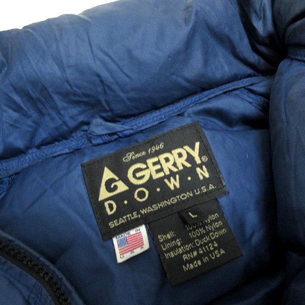 k□USA製□ジェリー/GERRY ダウンジャケット/ヌプシ/肉厚【L】紺/MENS 