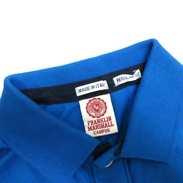 y■伊製■フランクリンマーシャル/FRANKLIN MARSHALL鹿の子 半袖ポロシャツ■青【メンズL】MENS/23【中古】｜1976maniraizu｜02