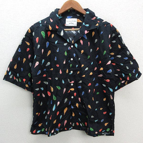 【人気】TSUMORI CHISATO × niko and アロハシャツ S s□ニコアンド/niko ando×tsumori chisato しずく柄 オープンカラー