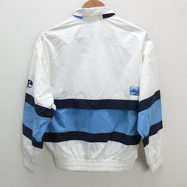 k□90s・古着□エレッセ/ellesse ナイロンジャケットJKT【S】白 k□90s・古着□エレッセ/ellesse ナイロンジャケットJKT【S】白