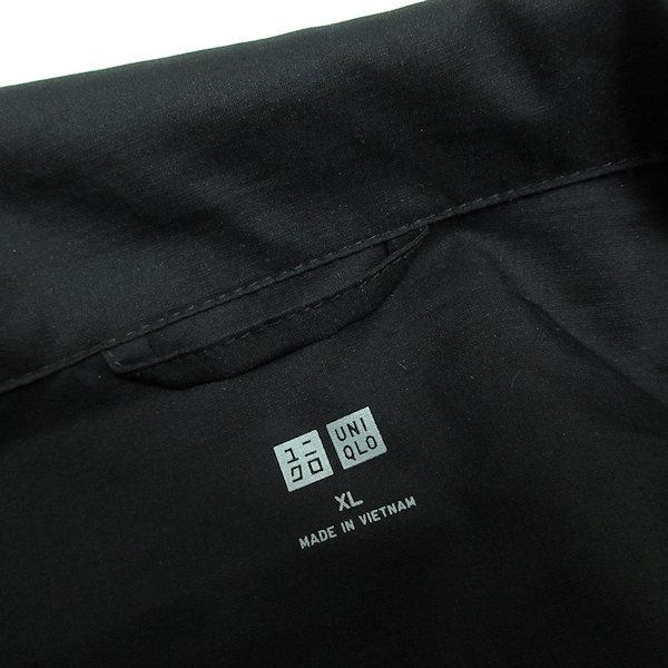 s□ユニクロ/UNIQLO 211-128222 ライトポケッタブルパーカ【XL】黒