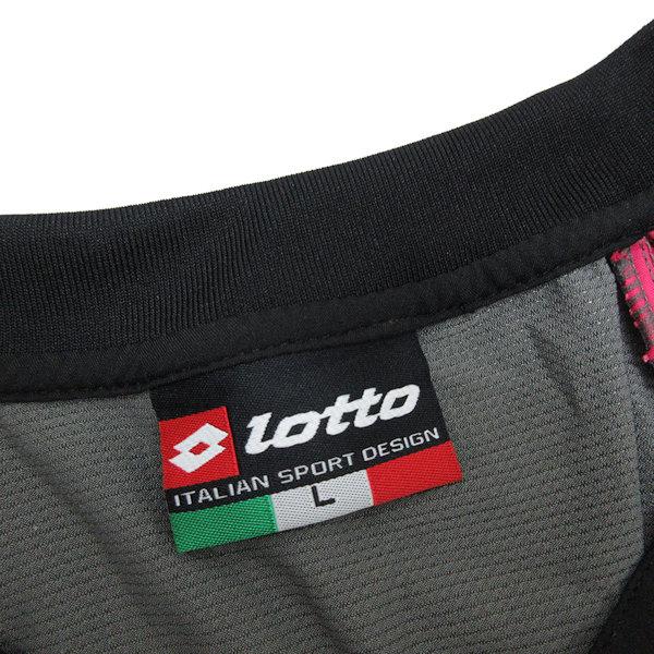 kロット/lotto ロゴプリント 半袖ピステジャケット/サッカー・フットサルウェア【L】黒/MENS7【中古】 :22-09-29-k16:マニライズ ユーズドストア 通販 ロットのピステ Lottoのスポーツウェア