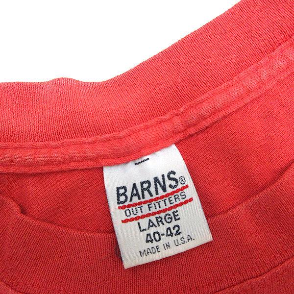 y■USA製■バーンズ/BARNS プリントTシャツ■赤系【メンズL】MENS/アメカジ/40【中古】｜1976maniraizu｜02