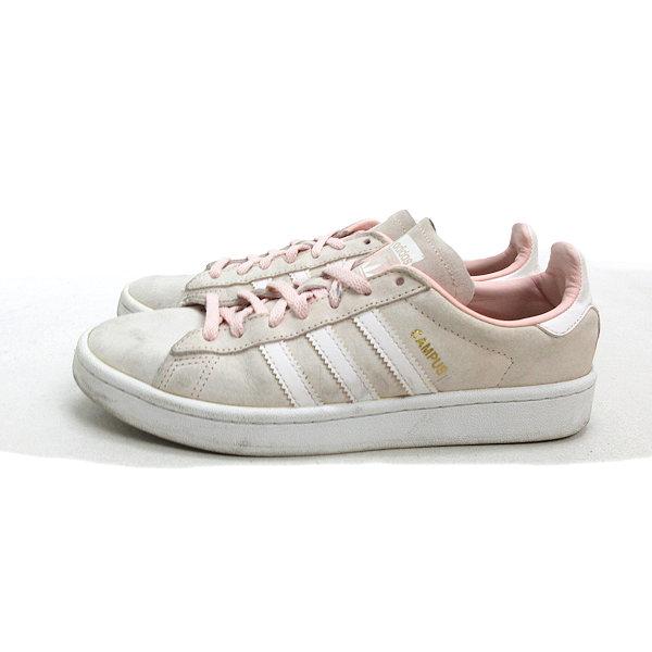 y□【24cm】アディダス/ADIDAS CAMPUSレザースニーカー□薄ピンク
