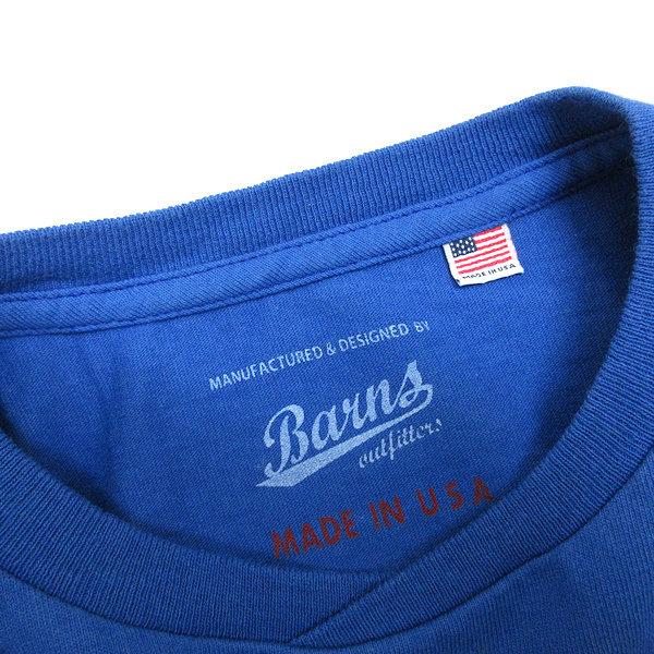 y■USA製■バーンズ/BARNS C.L.AプリントTシャツ■青【メンズS】MENS/アメカジ/141【中古】｜1976maniraizu｜03