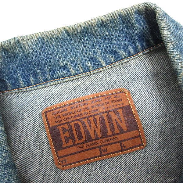 エドウィン デニムジャケット M 中古 エドウィン 5550 0024 デニムジャケット L 濃紺 赤耳 vintage