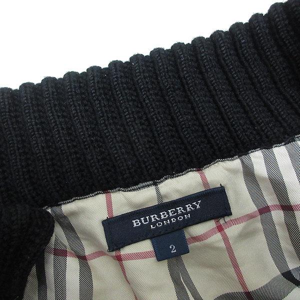 k□バーバリー/BURBERRY LONDON フルジップニットセーター【2 k□バーバリー/BURBERRY LONDON フルジップニットセーター【2