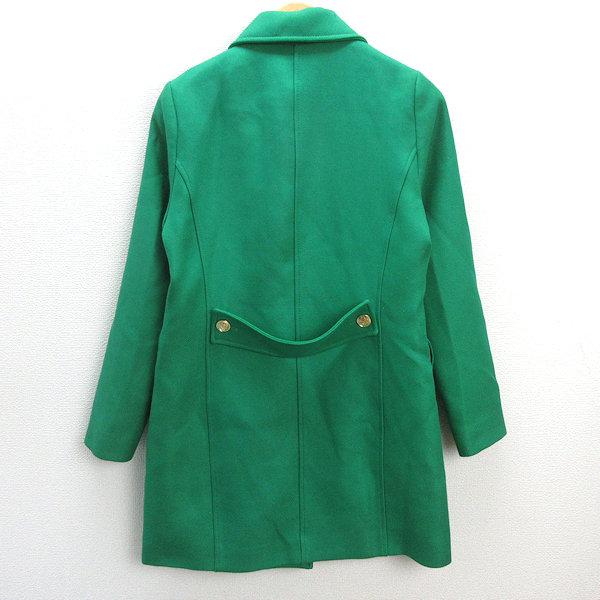 s□ザラ/ZARA ダブルボタン JKT/金ボタン コート【USA S】緑 s□ザラ/ZARA ダブルボタン JKT/金ボタン コート【USA S】緑
