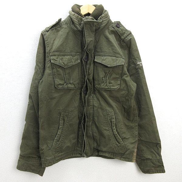 s アバクロンビー＆フィッチ/Abercrombie&Fitch ミリタリージャケット JKT【L】カーキ/MENS/186【中古】 23