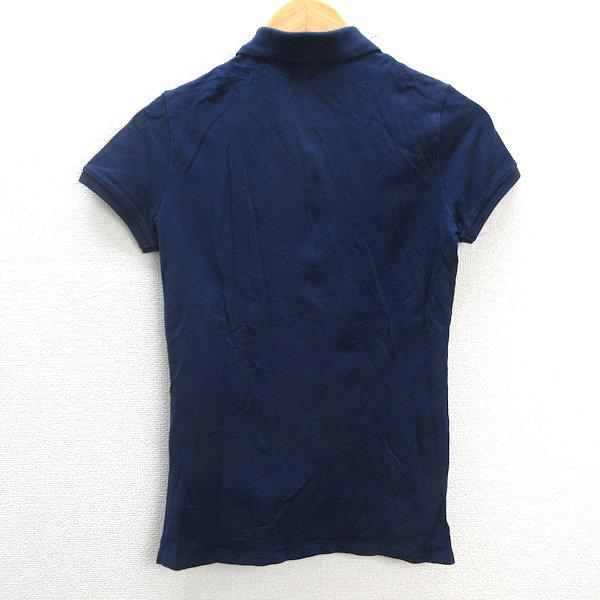 z■ポロラルフローレン/POLO RalphLauren ポロシャツ 半袖 鹿の子【M】紺/LADIES/52【中古】｜1976maniraizu｜03