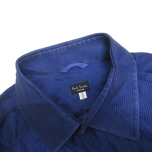 z□ポールスミス/POUL SMITH LONDON 長袖シャツ ストライプ柄