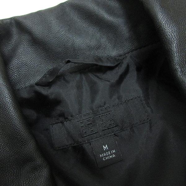 【新同品】UNIQLO アンティークレザー ライダース ジャケット サイズL 新同品】UNIQLO アンティークレザー ライダース ジャケット サイズL