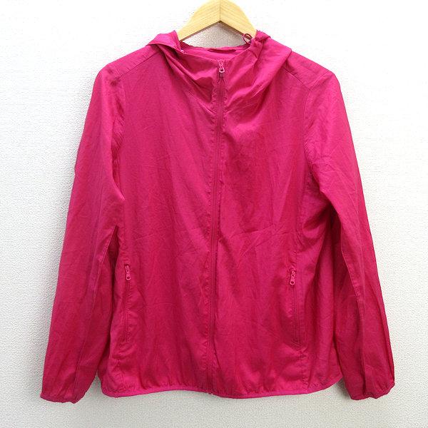 s□ユニクロ/UNIQLO 146377 ポケッタブルパーカー【XL】ピンク/LADIES