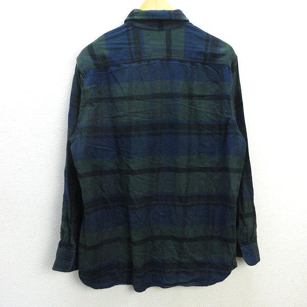 z□リーバイス/Levi's 長袖チェックシャツ/ネルシャツ【L】緑系 z□リーバイス/Levi's 長袖チェックシャツ/ネルシャツ【L】緑系