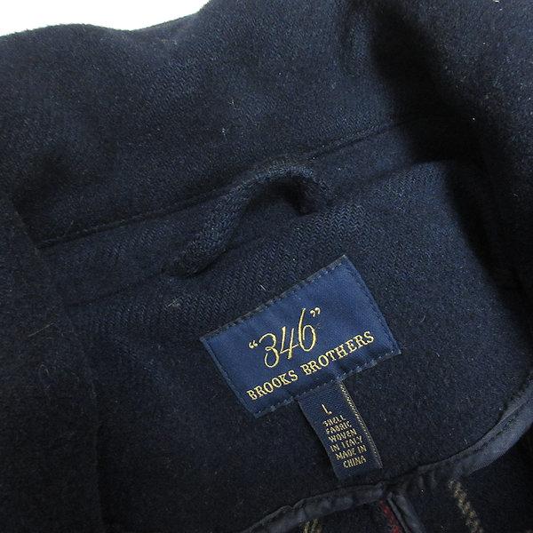 H■ブルックスブラザーズ/346 Brooks Brothers ダッフルコート ベーシックで合わせやすい【L】紺/MENS■2【中古】｜1976maniraizu｜02