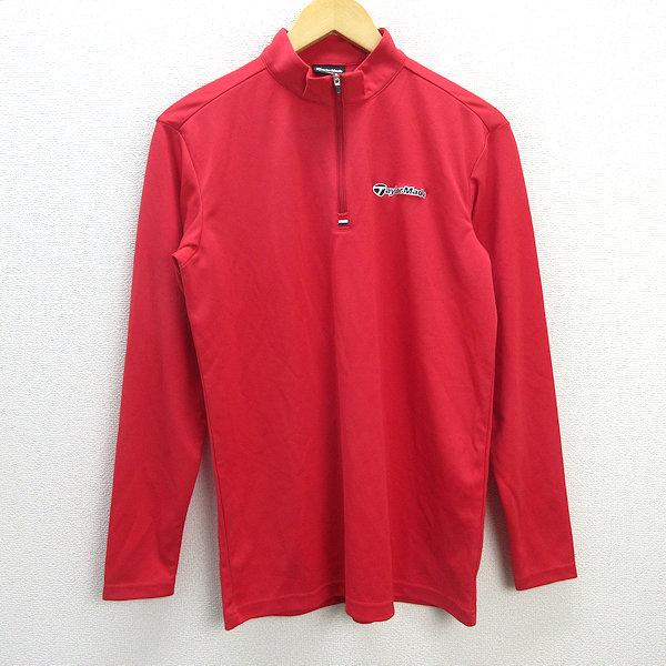 G□テイラーメイド/TaylorMade 長袖シャツ/ゴルフウェア【M】赤/men's