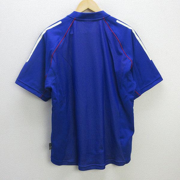 Q■日本製■adidas サッカー日本代表 レプリカユニフォーム■青【メンズL】MENS/22【中古】｜1976maniraizu｜03