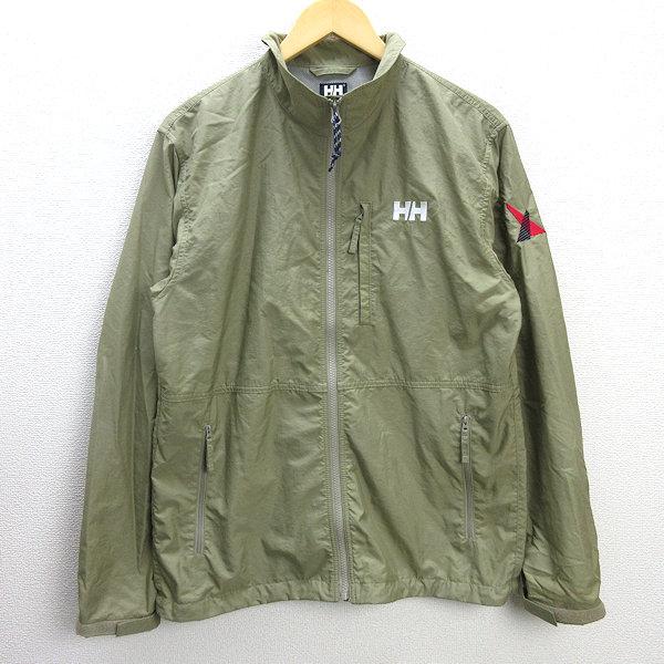 Q ヘリーハンセン helly hansen HV11805 SPRAY TECH ナイロンジャケット カーキ【メンズL】MENS/104