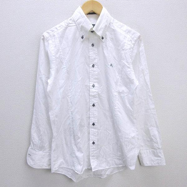 G□バーバリー/Burberry Blacklabel 長袖BDシャツ【2】白/men's/5