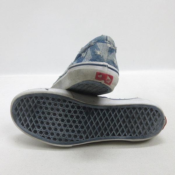 G□【27.5cm】バンズ/VANS デニムスター/スリッポンシューズ G□【27.5cm】バンズ/VANS デニムスター/スリッポンシューズ