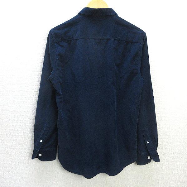 G■サタデーズサーフニューヨーク/SATURDAYS SURF NYC 長袖コーデュロイシャツ【M】紺/men's/42【中古】■｜1976maniraizu｜03